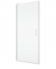Ronal Sanswiss drzwi wahadłowe jednoczęściowe z profilem przyściennym, wejście narożne jednoczęściowe z profilem przyściennym 70x200 cm, szkło przezroczyste, profile WHITE LINE biały mat CA1CD0700907
